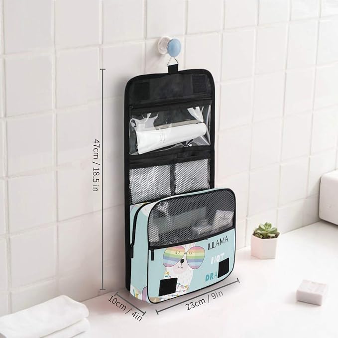 senya Hanging Travel Toiletry Bag Kit Makeup Case Cosmetics Organizer for Men Women