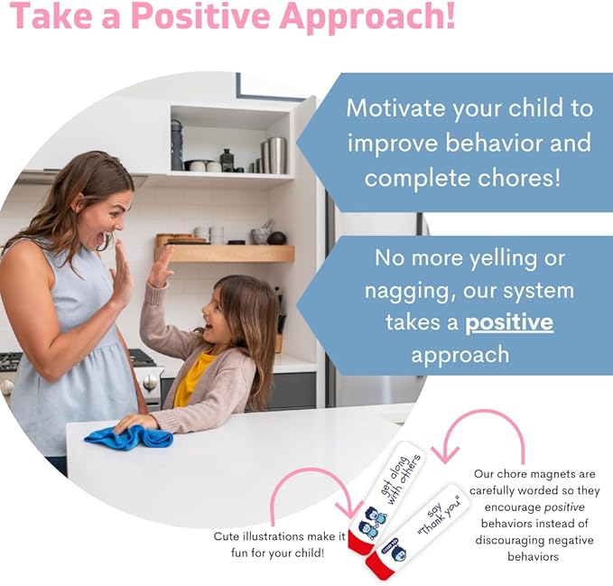 QUOKKA Reward Chart for Kids - Magnetic Behavior Chore Chart for Kids at Home - Dry and Erase Routine and Responsibility - Use 84 Magnets & 102 Stars - from Toddlers to Teens