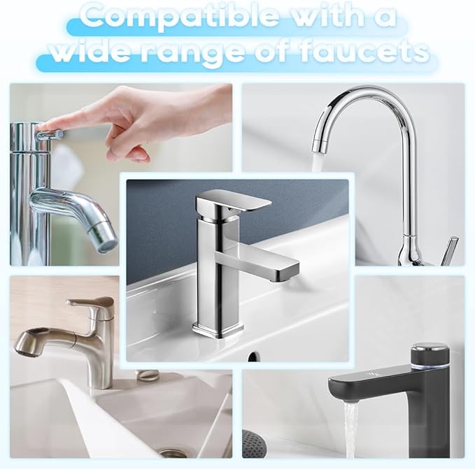 1080 Swivel Faucet Extender - M22 to FM G1/2, FM20, M24, M22 Converters for Sink & Filter Extension, Aerator