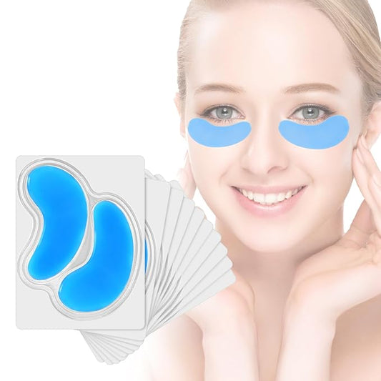 10 PCS Facial Wrinkle Patch, Forehead Moisturizing Patch for Smooth Smile Line, Frown Line & Crows Feet, Facial Pads for Under Eyes, Lips, Forehead