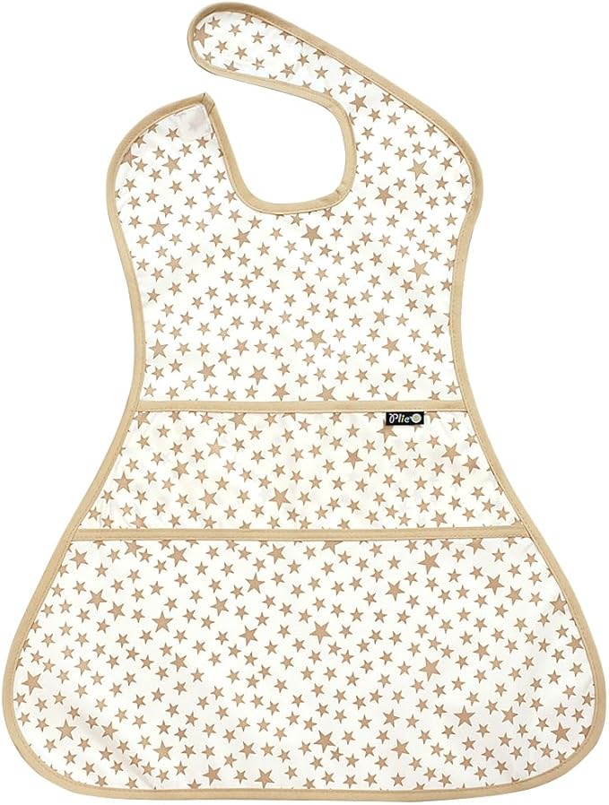 Full Coverage Waterproof Feeding Bib for Toddlers – Extra Long Apron Bib for Mealtime, Self-Feeding, High Chairn