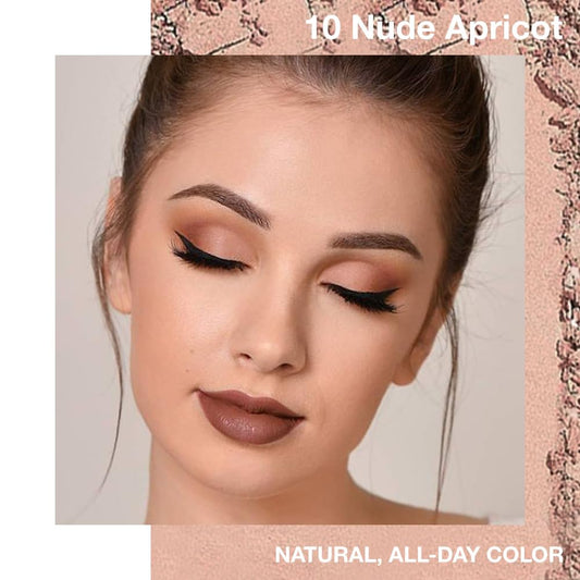 Single Cream Eyeshadow,Nude Apricot Matte Eye shadow Pallette,Waterproof&Long Lasting Mini Eyeshadow,Soft Matte Eye Makeup,Vegan & Cruelty-Free Eye shadow for Brown Blue Green Eyes #10