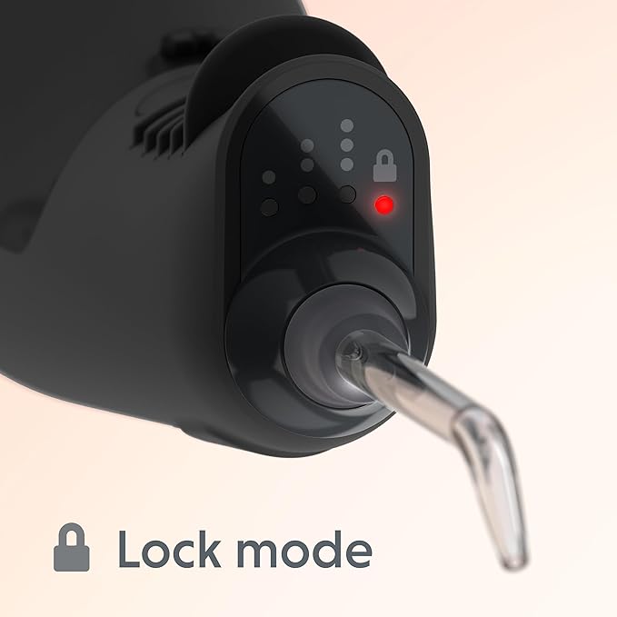 Ordo Water Flossers for Teeth, Cordless IPX7 Waterproof Oral Irrigator, 3 Pressure Settings, Portable, Rechargeable Electric Sonic Flosser, Dental Professional Recommended, Charcoal Grey