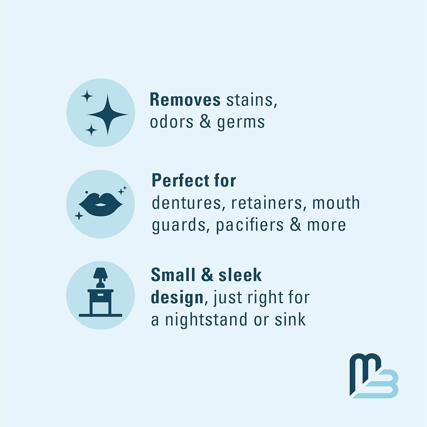 Denture Bath Case and Retainer Case, Denture Bath Cup for Invisalign Retainers Mouthguards Dentures Cleaner Kit with Strainer Spill-Free Portable Retainer Cleaner Case by M3 Naturals