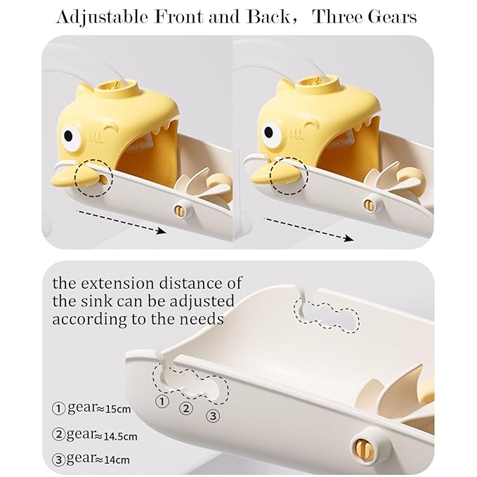 Faucet Extender - Faucet Extender for Toddlers Childrens Faucet Extender Sink Extender Faucet Extender for Kids(Off White,2 PCS)