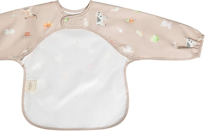 Ali+Oli Smock Bibs for Babies, BPA-Free Oeko-Tex Certified, Waterproof Baby Smock, Machine Washable, Toddlers Ages 6m+