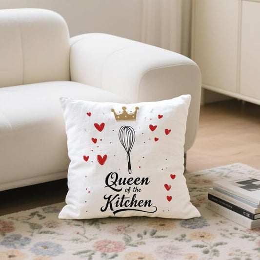 Cirzone Chef Gifts for Women -18x18Inch Throw Pillow Cover Funny Chef Gifts with Gift Box Perfect Birthday Cooking Enthusiasts Gifts for Home Sofa Decor