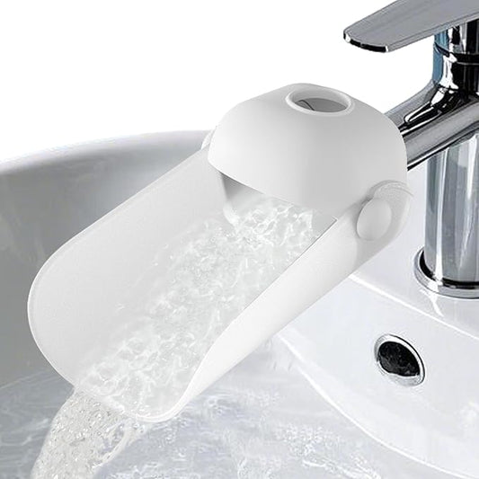 KOMIDK Faucet Extender for Bathroom Sink Faucet Extender for Toddlers Bathroom Sink Kitchen Bathtub (Grey)