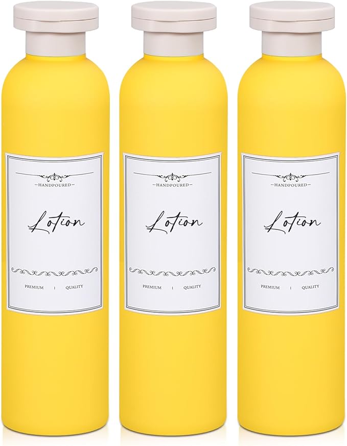 Travel Shampoo Bottle, Empty Plastic Squeeze Bottles 8.8oz with Flip Cap, Lotion Container for Toiletries Travel Size Shampoo and Conditioner