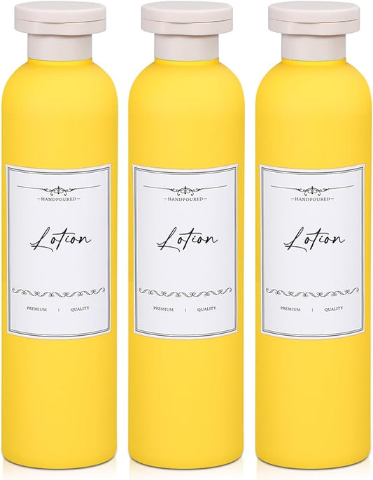 Travel Shampoo Bottle, Empty Plastic Squeeze Bottles 8.8oz with Flip Cap, Lotion Container for Toiletries Travel Size Shampoo and Conditioner