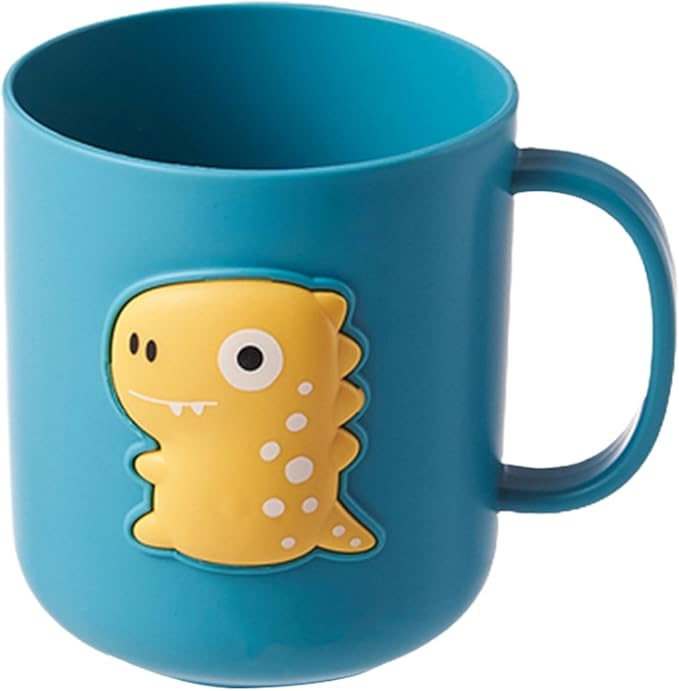 Bathroom Toothbrush Holder | 400ml Dinosaur Unbreakable Drinking - Cup for Kids - for Children Boys Girls Kids Toddler Training Milk Home Kitchen Bathroom