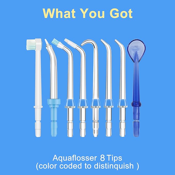 Replacement Tips for Waterpik Water Flosser Classic Jet Tips Waterpik' Replacement Parts (8 Tips)