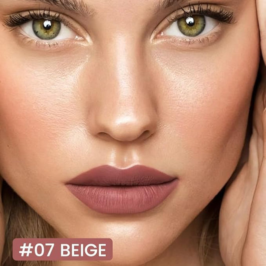 Kaely Beige Longwear Liquid Lip Liner Waterproof, 24 Hour Long Lasting Lip Liner Stain Marker Pen, 2-in-1 Matte Semi Permanent Lipliner & Lipstick, Vegan & Cruelty-Free, 07