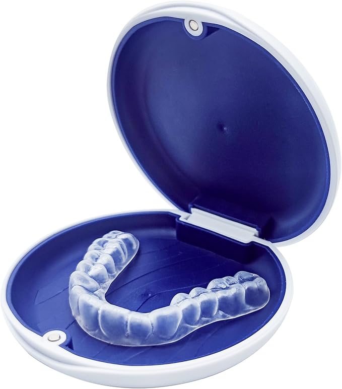 Mouth Guard for Grinding Teeth at Night, Bite Guard for Teeth Clenching Nighttime for TMJ Relief, Nightguard for Adult and Kids, 1 Pack