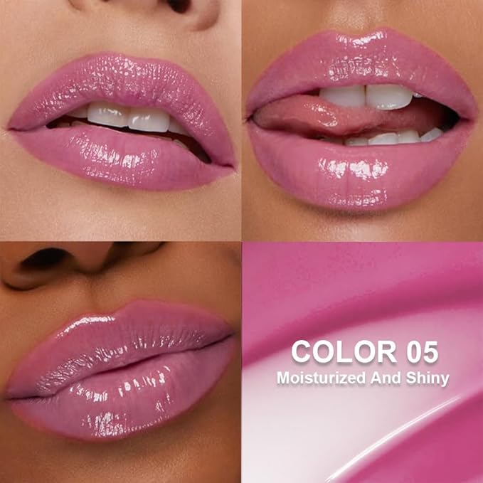 Light Gloss Tinted Buttery Lip Balm – Hydrating Lip Care with Nourishing Oils for Women’s Dry Lips, Natural Tint & Soft Gloss, Lip Plumper Moisture & Light Lip Stain Finish, Vegan 1Pc-#05 Yummy Gummy