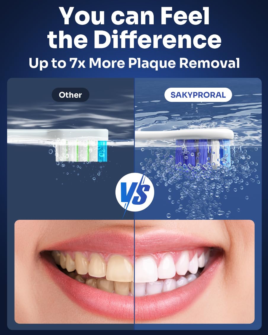 AI Electric Toothbrush with Smart Display for Adults Kids | 150-Day Rechargeable Toothbrush, Real-Time Map |3-Min Timer, Travel Case | Teens Sonic Toothbrush Gift (G5S Black)