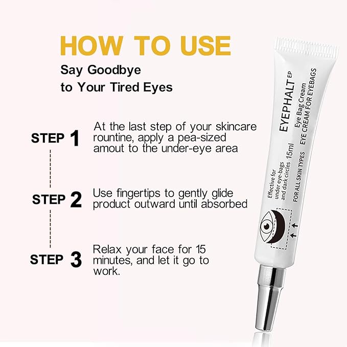 Caffeine Eye Cream for Dark Circles,Under Eye Cream for Puffiness and Bags,Eye Cream Anti Aging for Men Women Reduce Wrinkles Fine Lines, Suitable for All Skin Types 0.5 fl.oz