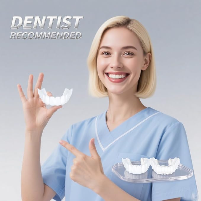 ‌2 Pairs Adjustable Temporary for Men & Women, Natural Comfortable Design to Restore Confident Smile (5)