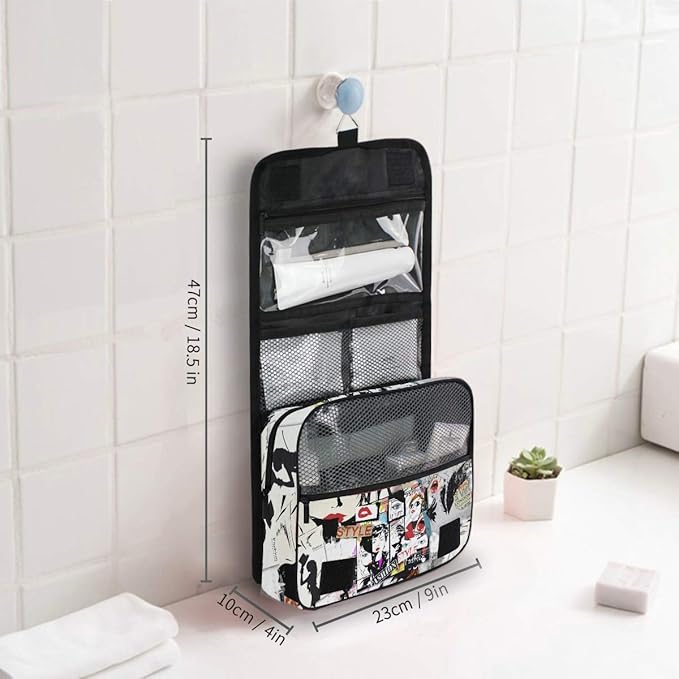 senya Hanging Travel Toiletry Bag Kit Makeup Case Cosmetics Organizer for Men Women