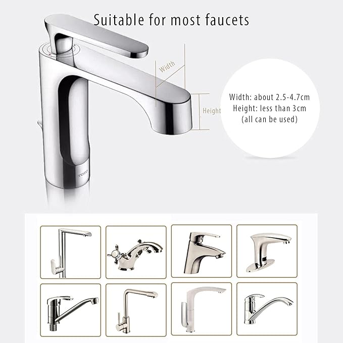 Naysku Cartoon Faucet Extender, Safety Faucet Extender for Children Toddler Kids Hand Washing Baby Kids Hand Wash Helper Bathroom Sink, Silicone Faucet Extender Extender