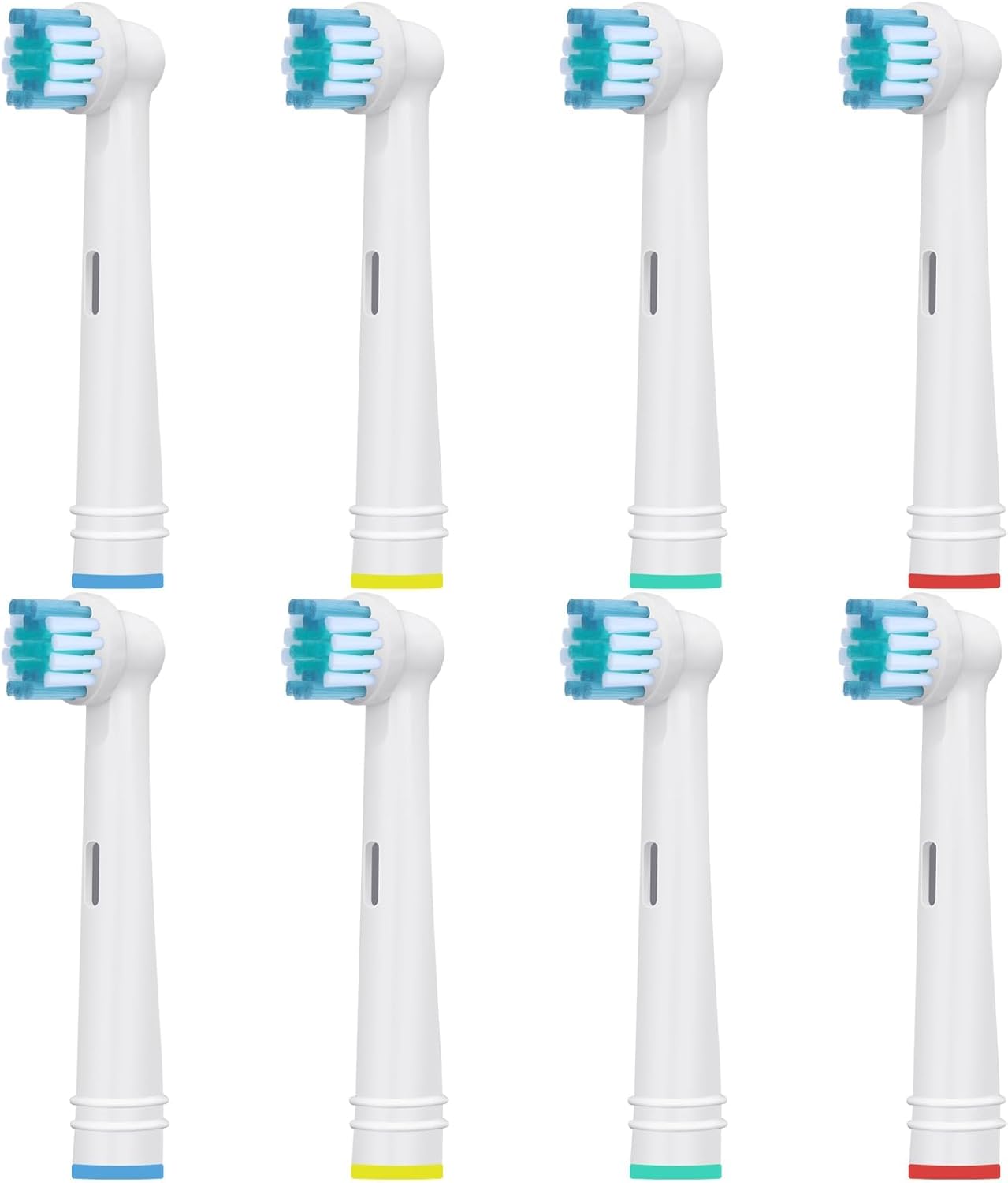 Toothbrush Replacement Heads Refills for Oral B - Precision Clean Brush Head for Gentle & Effective Cleaning and Optimal Dental Care, by DeBizz (8)