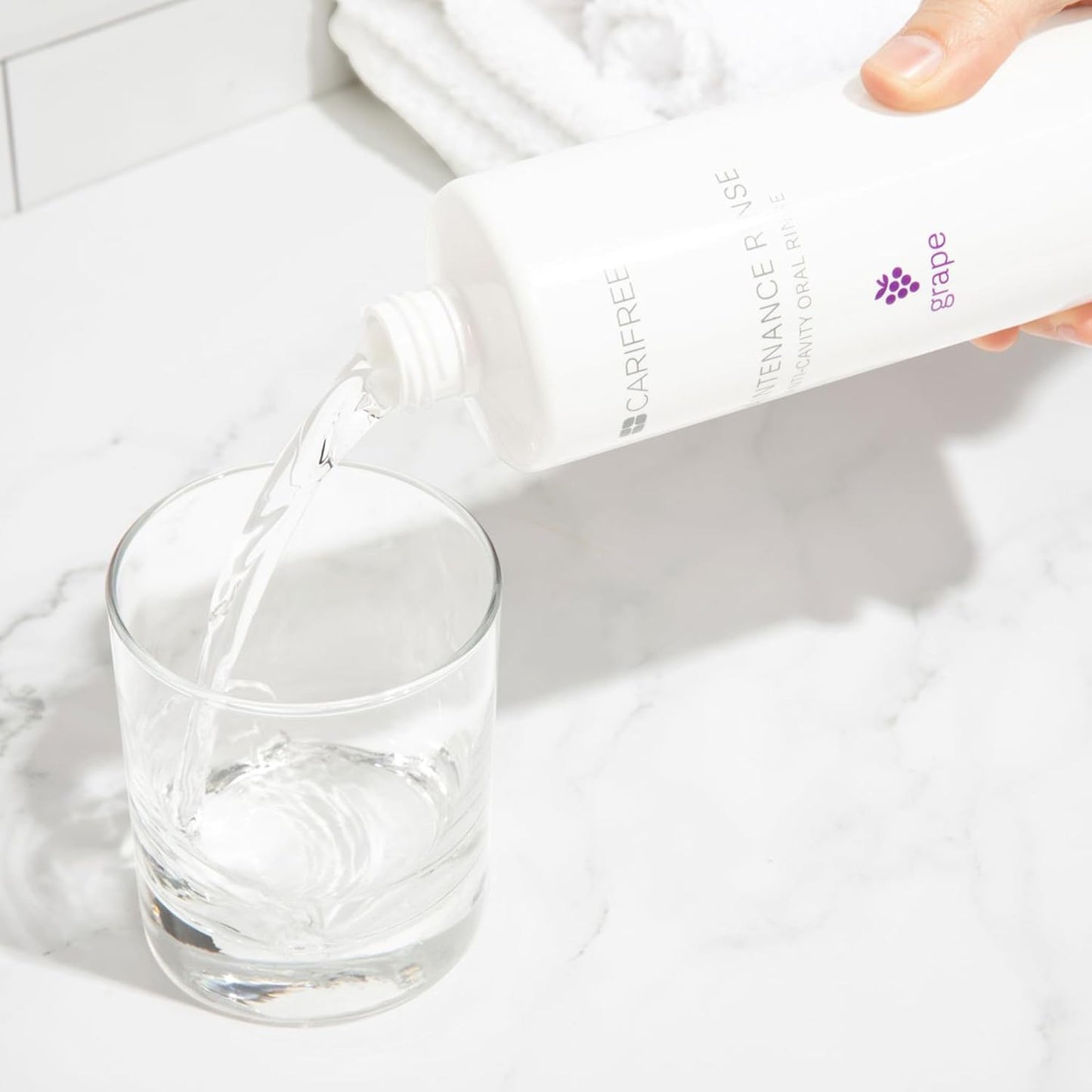 CariFree Maintenance Rinse, Grape Flavored, Anti-Cavity Fluoride Mouthwash, Dentist Recommended, Prevents Oral Decay, Freshens Breath, Alcohol-Free, Neutralizes pH, 16 Fl Oz (Pack of 2), Grape