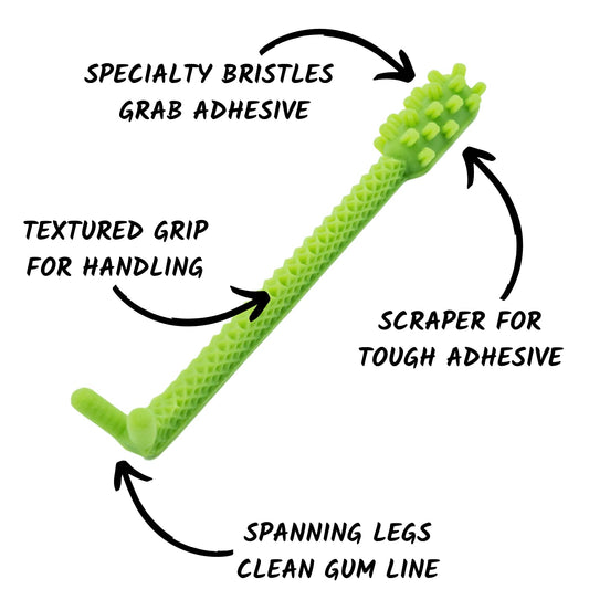 V3 (Denture Adhesive Removing Toothbrush) (Green)