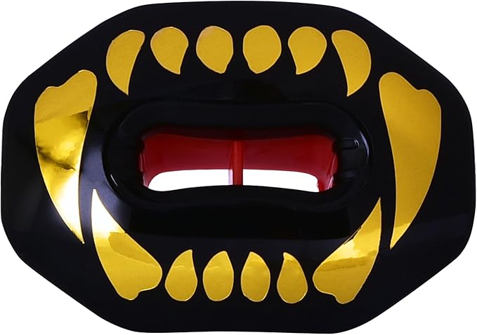 Oral Mart Flag Football Mouth Guard with 3D LipFit Design for Kids - Youth Tackle Football Mouthguard (No Boil) Cool Instant Fit Lip Guard Mouthpiece for Braces (Detachable Helmet Strap Included)