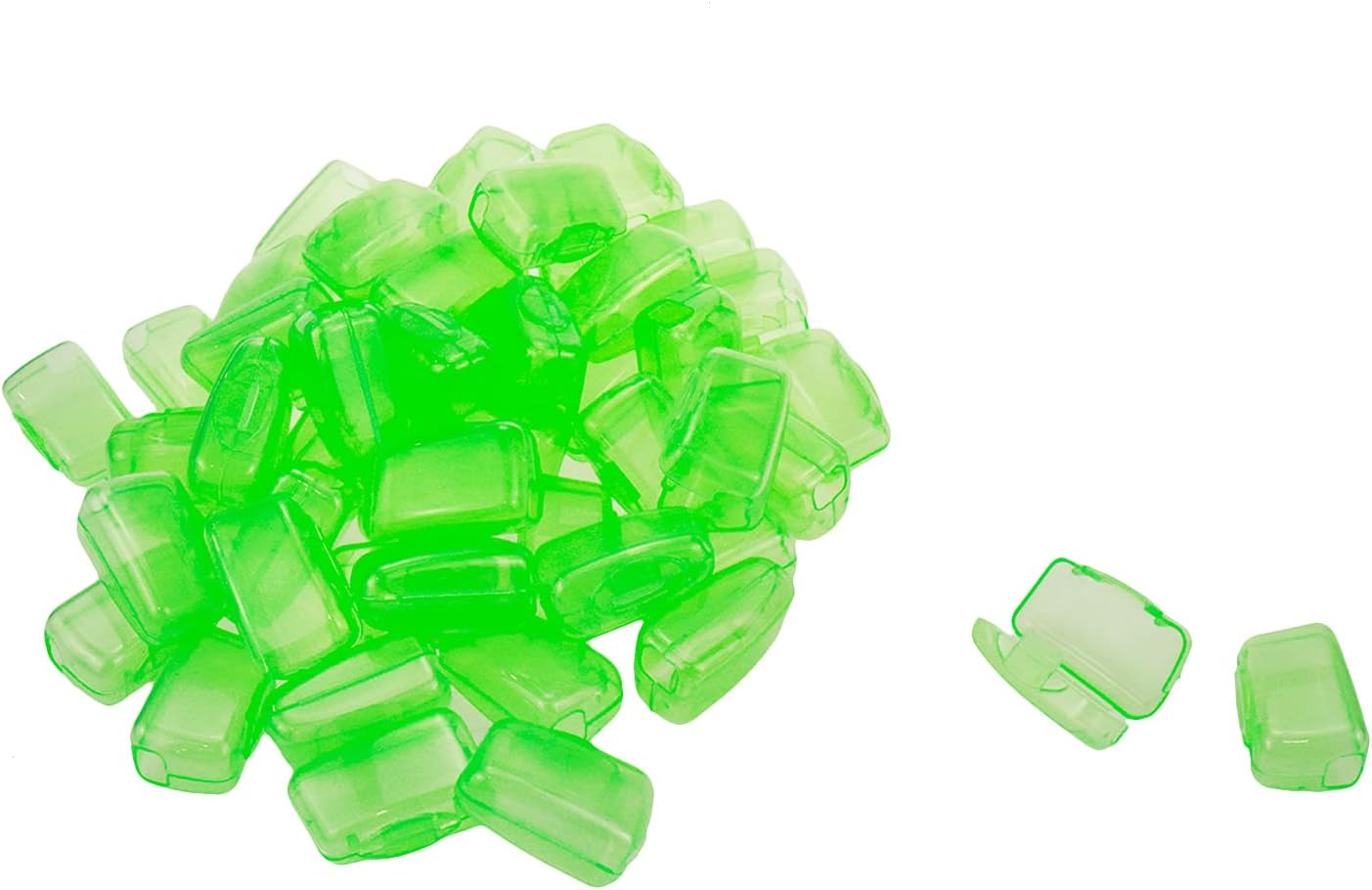 50Pcs Toothbrush Cap Covers Toothbrush Head Protector Case for Travel or Home,Green