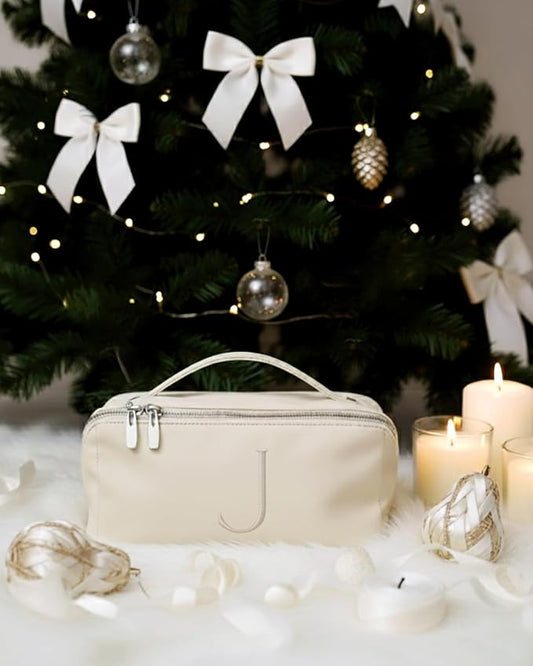 EACHY Travel Makeup Bag,Large Capacity Cosmetic Bags for Women,Waterproof Portable Pouch Open Flat Toiletry Bag Pattern Makeup Bag