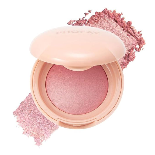 PHOFAY Luminous Blush Powder-Multi-Use Formula, Ultra-Fine & Smooth, Longer-Lasting Wear with Natural Luminous Glow (06#)