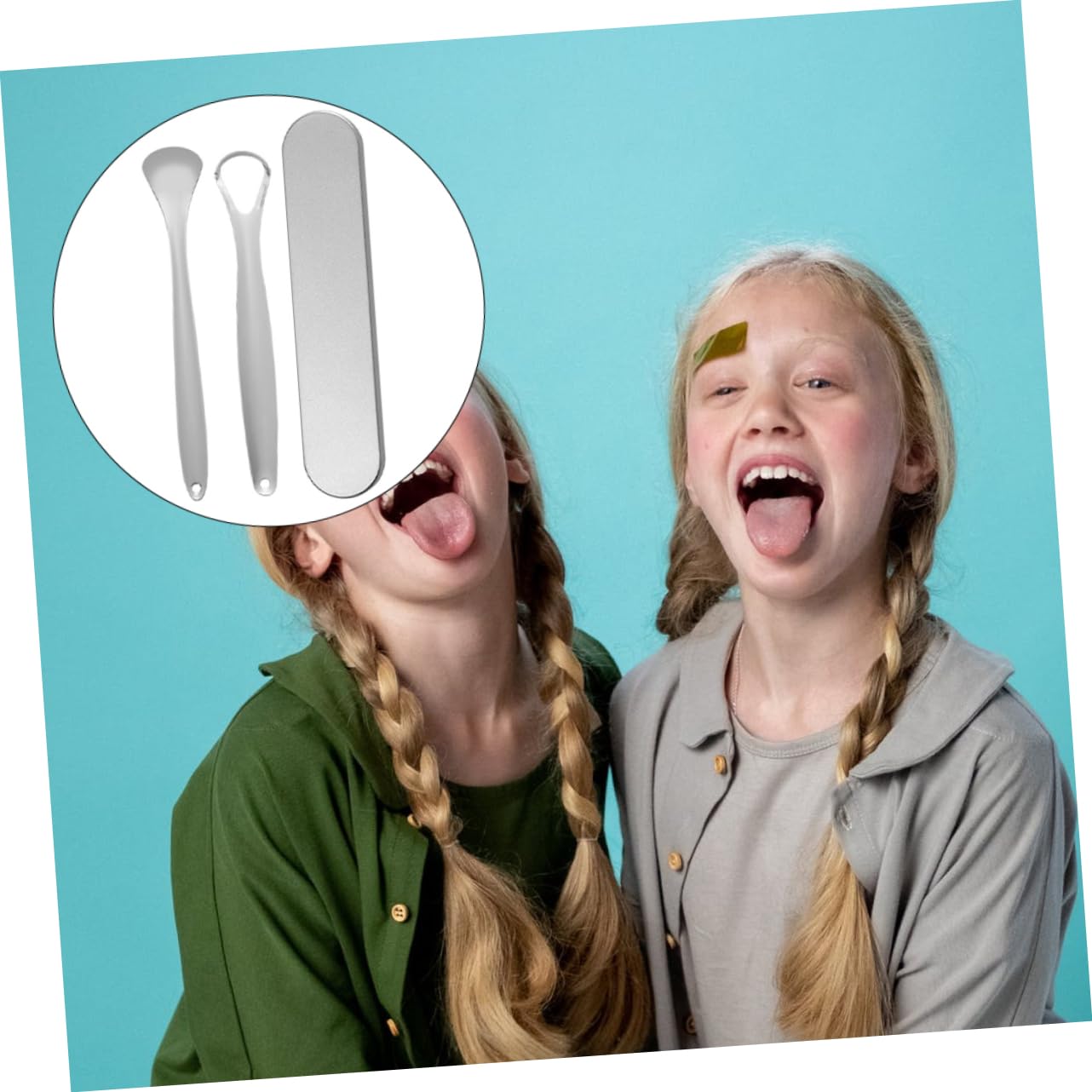 1set Stainless Steel Tongue Scraper for Oral Care Ergonomic Design for Comfortable Grip to Combat Bad Breath and Halitosis Easy to Clean and Travel Friendly