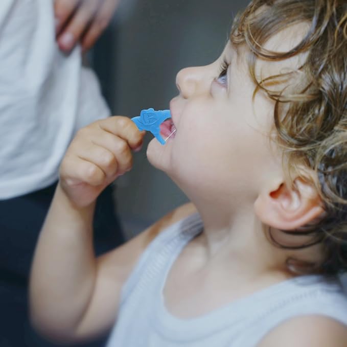 Floss Picks, Children's Floss Sticks, Fun Flossing Sticks for Kids，Fluoride Free, BPA Free, Odorless, 60 Sticks per Pack, 4 Packs = 240 Sticks