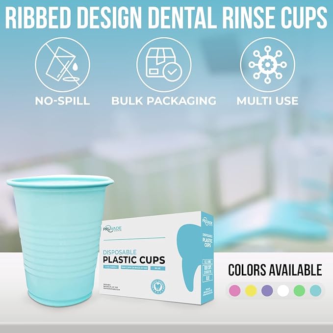 Disposable Cups | 500 Pack | 5 oz Yellow Plastic Cups, Small Bathroom Cups, Disposable Cups Small, Perfect as Medicine, Water, Rinsing, Mouthwash Cups, Party Cups, Party Tumblers | Yellow