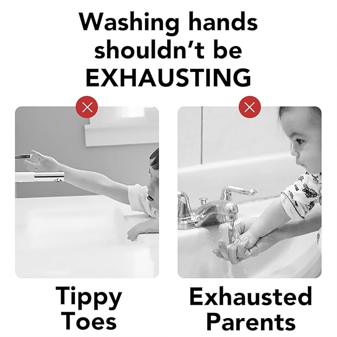 Faucet Extender for Toddlers, 2 Pack Universal Sink Extension with Water Wheel to Kids Fun Hand Washing (Yellow Shark)