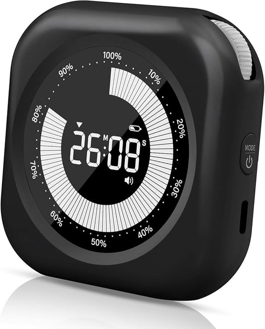 Visual Timer for Kids, 10 Hours Countdown/Up, with Rechargeable, 3 Volume Levels，3 Brightness Display, and Magnetic, Homeschool Study Tool, Large Digital Timers for Classroom, Kitchen