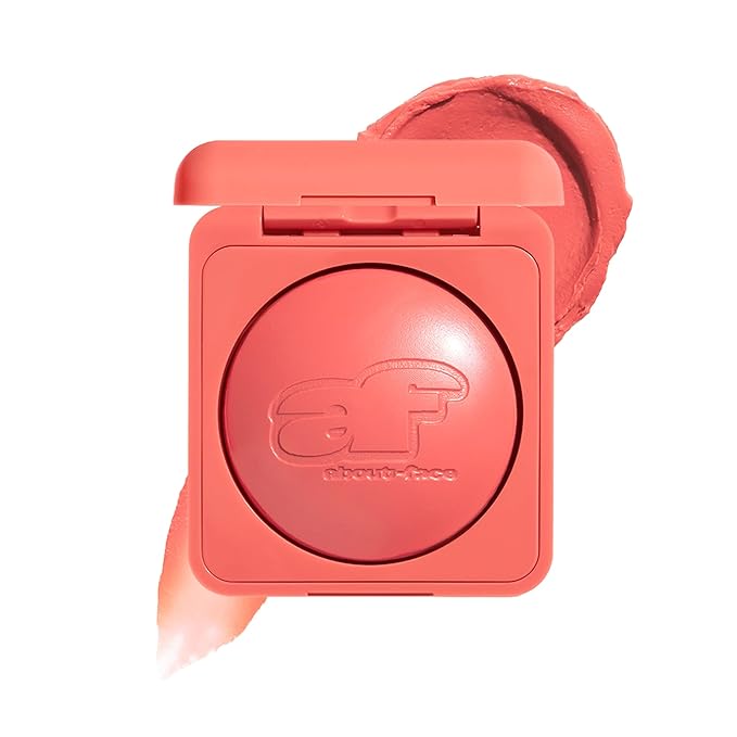 about-face Cheek Freak Blush Balm – Buildable Cream Blush with Hyaluronic Acid & Meadowfoam Seed Oil – Vegan, Cruelty-Free, Clean Beauty – 0.35 oz (Quickie – Pinky Coral)