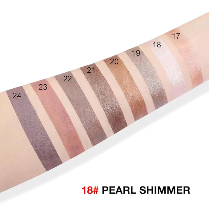 evpct Pearl Shimmer Cream Eye Shadow Brightener Sticks Set for Eyes, Pearl Shimmery Matte Pencil Eye shadow Applicator Stick Pen Palette Makeup Waterproof sombras en crema para ojos 18#