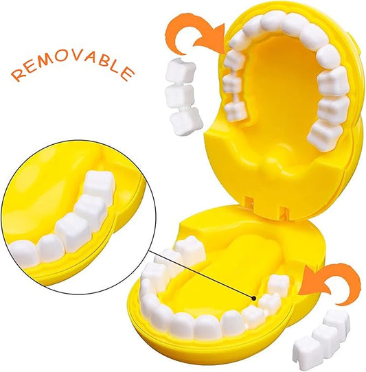 Early Education Brushing Toys, Children Role Play Toys Cute Giraffe Early Education Cartoon Tooth Brushing Toys Model Teaching Children Brushing Model for Kindergarten Kids Children