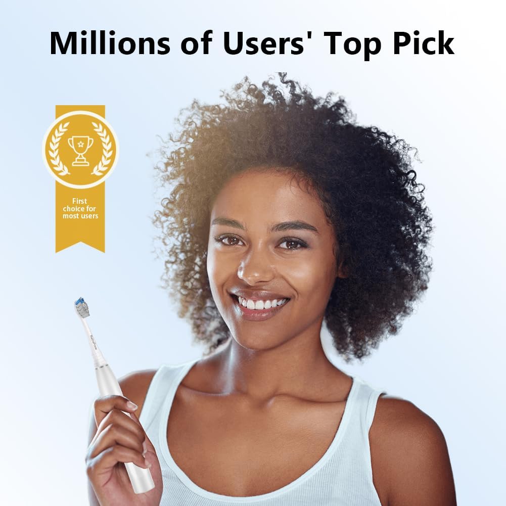 Replacement Brush Heads Compatible with Philips Sonicare Electric Toothbrush, Charcoal/Blue 8 Count Refills