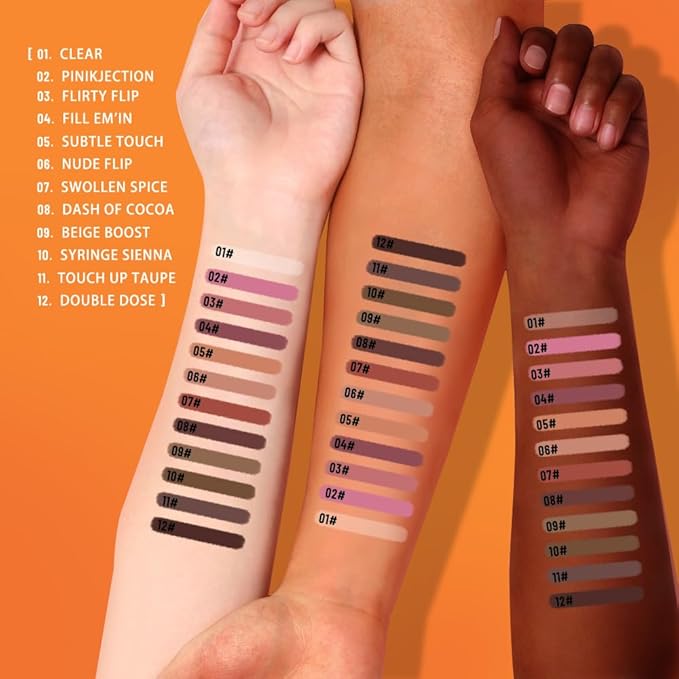 Matte Lip Liner Pencil for Shaping Lips, Retractable Creamy Brown Crayon LipLiner Pencil, Long Lasting Waterproof Lipstick Lip Liner Makeup, Vegan Beauty 09#