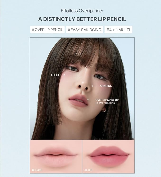 Heart Percent Dote On Mood Lip Liner Pencil, Long-Lasting Creamy Lip Crayon Smooth Lipliner Retractable Lipstick Overlip Line Color 0.8g, #12. Caramel Beige