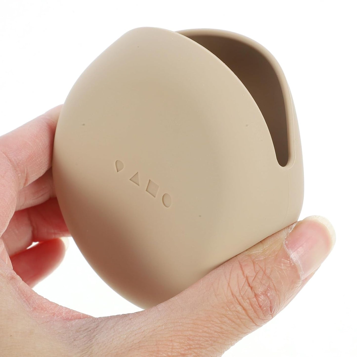 Beaupretty Makeup Puff Case Travel Silicone Powder Puff Holder Portable Makeup Sponge Container for Women Girls Coffee