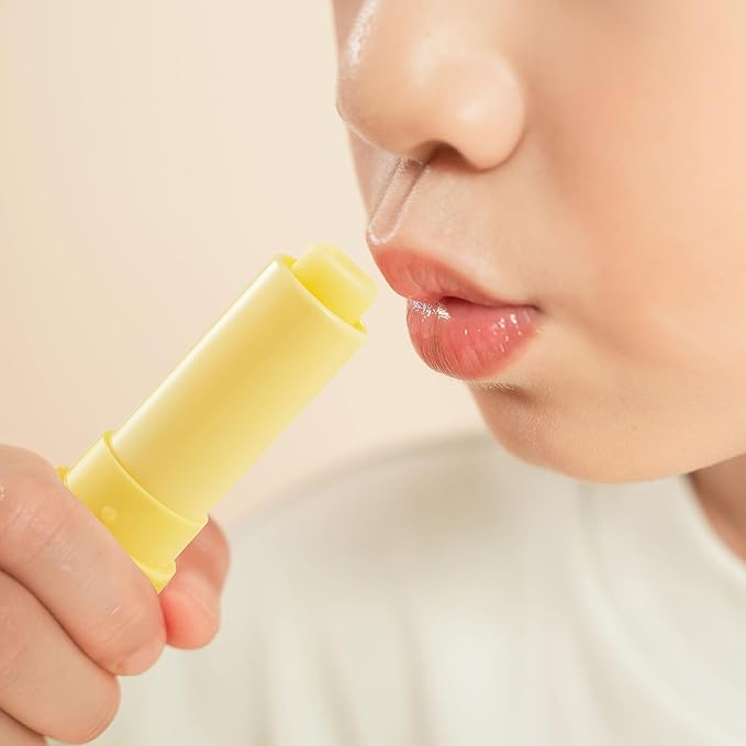 RUNBEN Kids Lip Balm Moisturizing Baby Lip Balm Gentle & Safe Lip Care for Toddler Chapped Lips, Birthday Christmas Gift for Family (0.14 oz)