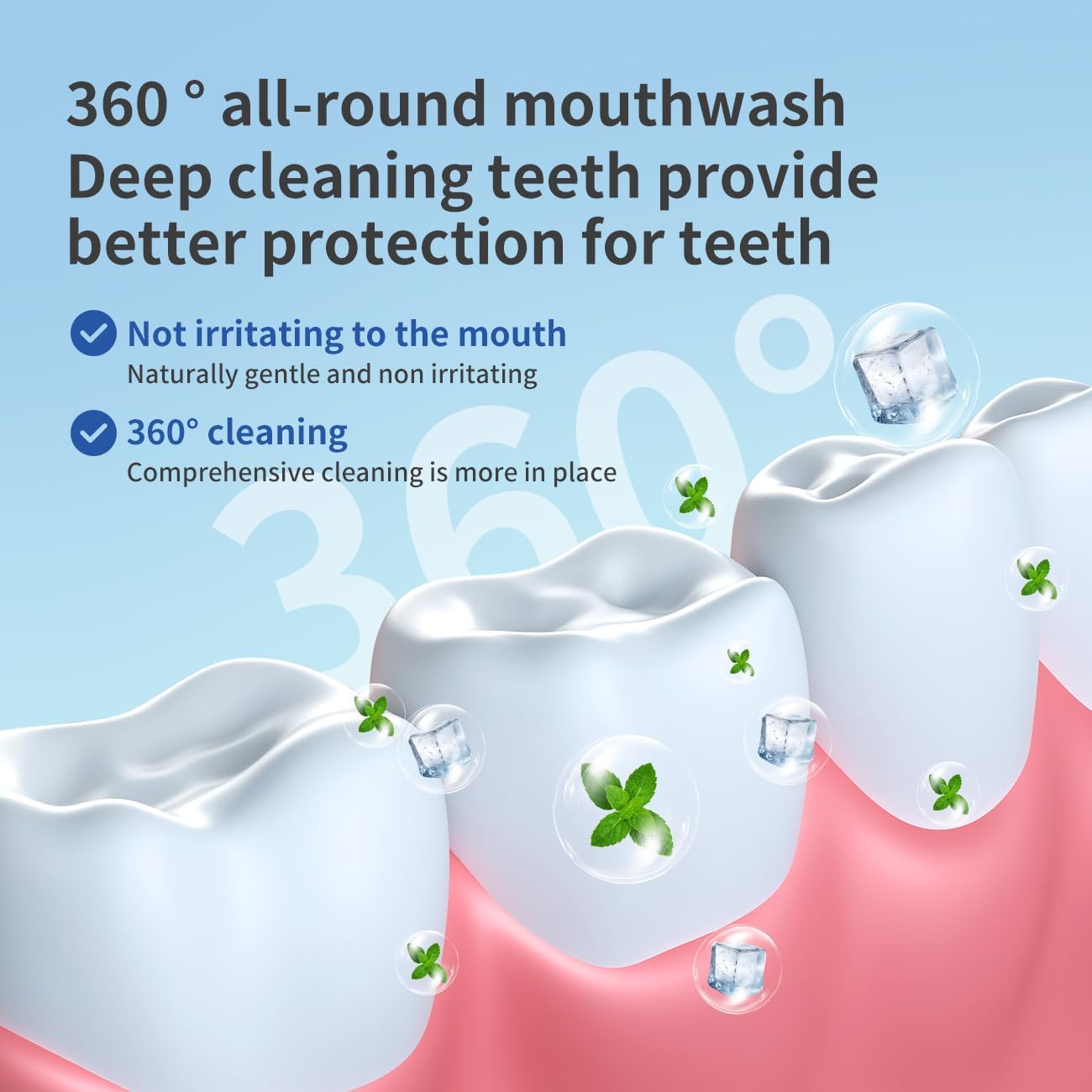 Travel Size Mouthwash, Alcohol-Free and Fluoride-Free, Probiotics for Fresh Breath and Dry Mouth Relief, Freshens Breath for 12 Hours – 40 Strips, 0.41Fluid Ounces Each