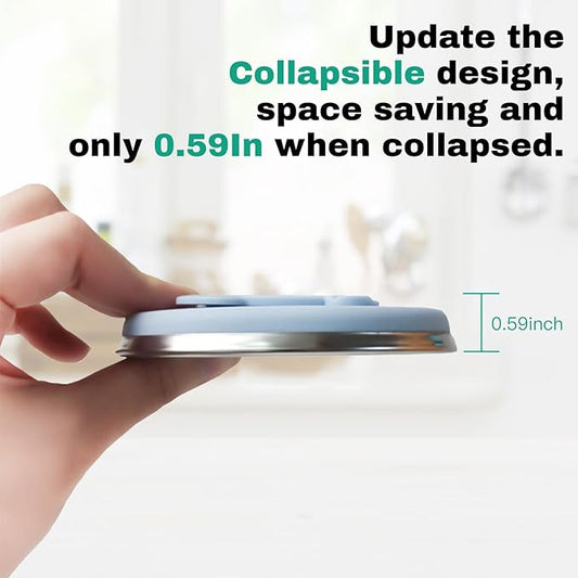 4Pack Collapsible Silicone Cup 320ml Portable Folding Travel Cup Leakproof, for Outdoor, Office, Camping 10.82oz