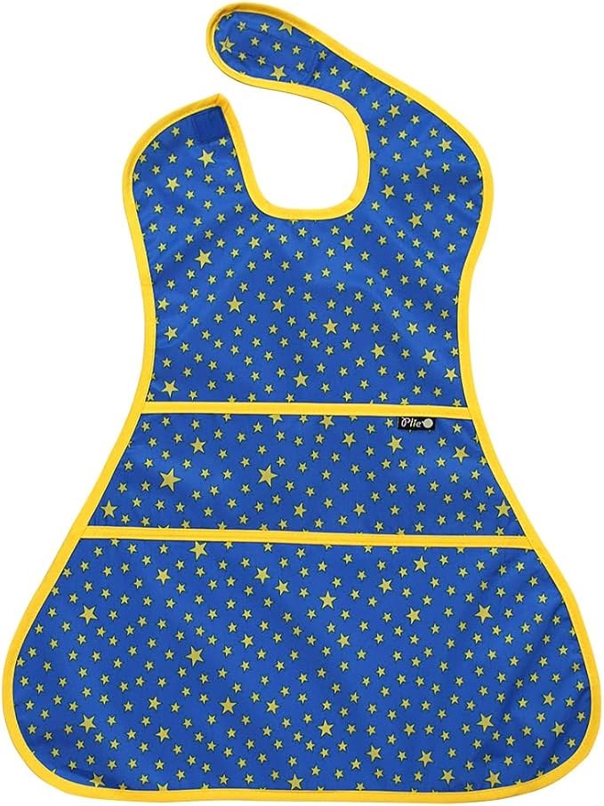 Full Coverage Waterproof Feeding Bib for Toddlers – Extra Long Apron Bib for Mealtime, Self-Feeding, High Chairn