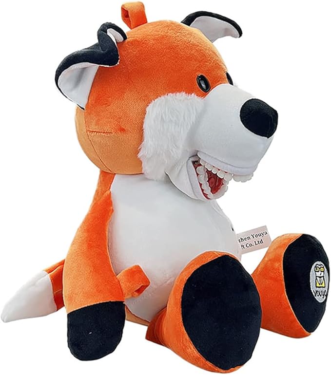 Tooth Fairy Plush Doll, YOUYA DENTAL Dental Plush Oral Health Presentation Puppet Fox Tooth Fairy Dental Educational Plush Small Size Doll with Teeth for Kids Chidren Boys Girls