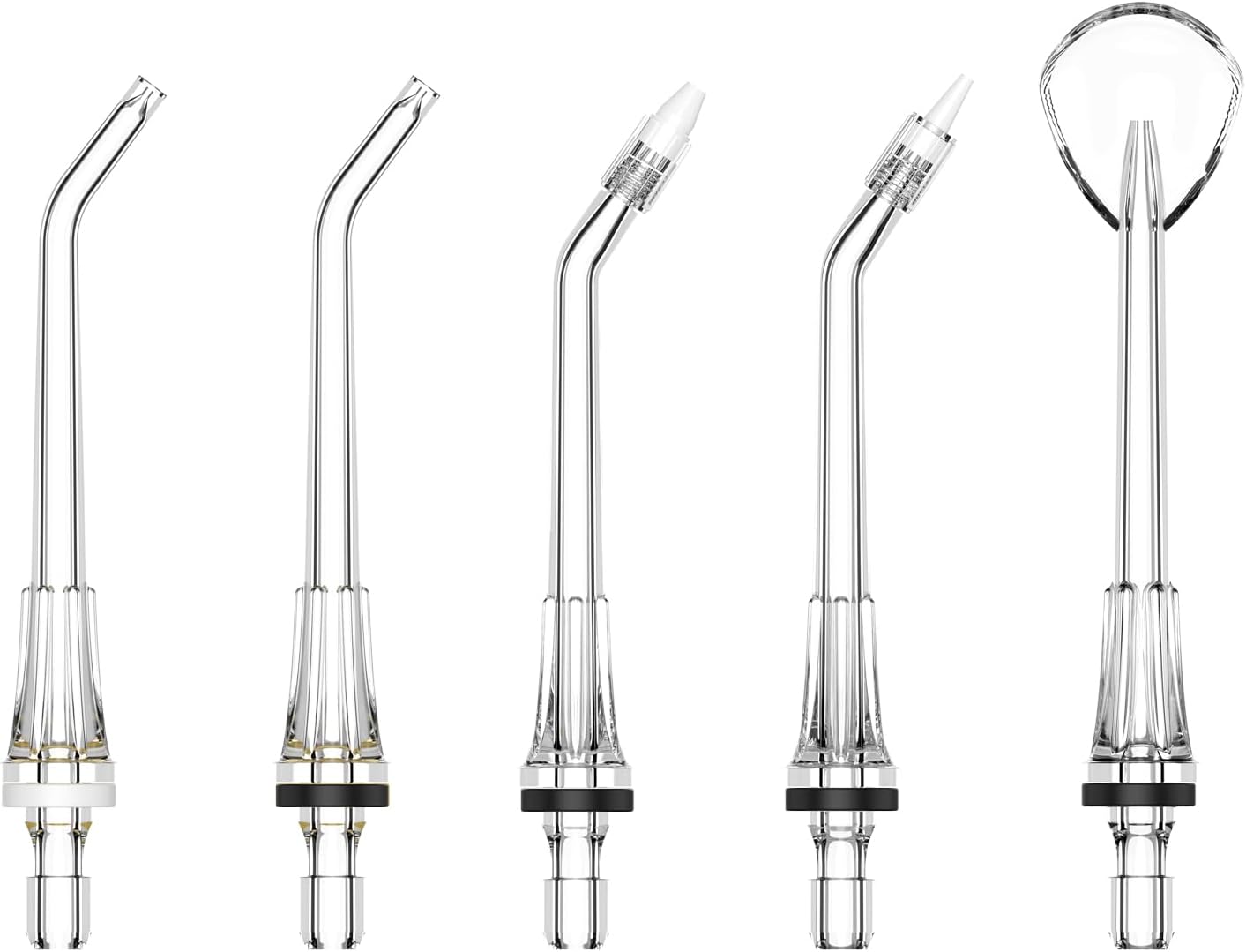 Water Flosser Replacement Tips for FlossJet Water Dental Flosser,5 Replacement Jet Tips with Oral Irrigator,Standard Water Dental Flosser Jet Tips,360° Rotatable Replacement Heads for Deep Cleaning