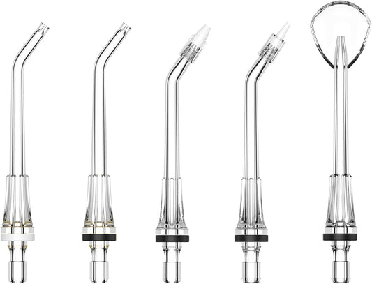 Water Flosser Replacement Tips for FlossJet Water Dental Flosser,5 Replacement Jet Tips with Oral Irrigator,Standard Water Dental Flosser Jet Tips,360° Rotatable Replacement Heads for Deep Cleaning